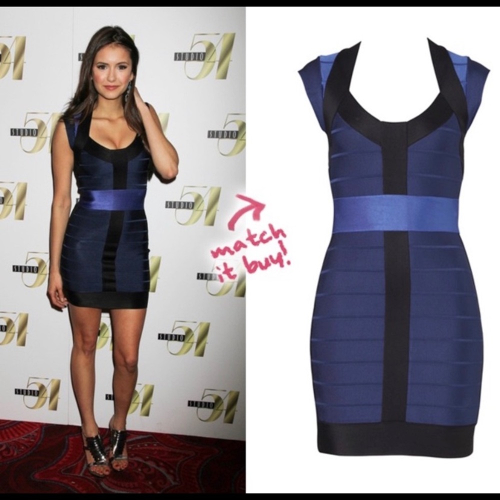 French Connection Cap Sleeve Bandage Dress
